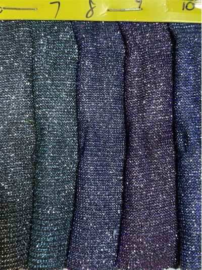 GZ-KD  亮銀針織布  閃光布 後面照